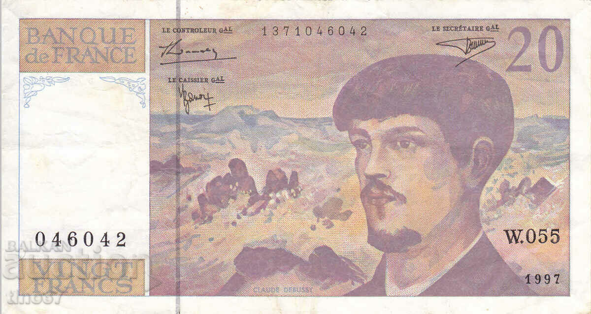 tino37- FRANCE - 20 FRANC - 1997 - F+ with price 9.90 BGN | € 5.06 tino37- FRANCE - 20 FRANC - 1997 - F+ with price 9.90 BGN | € 5.06