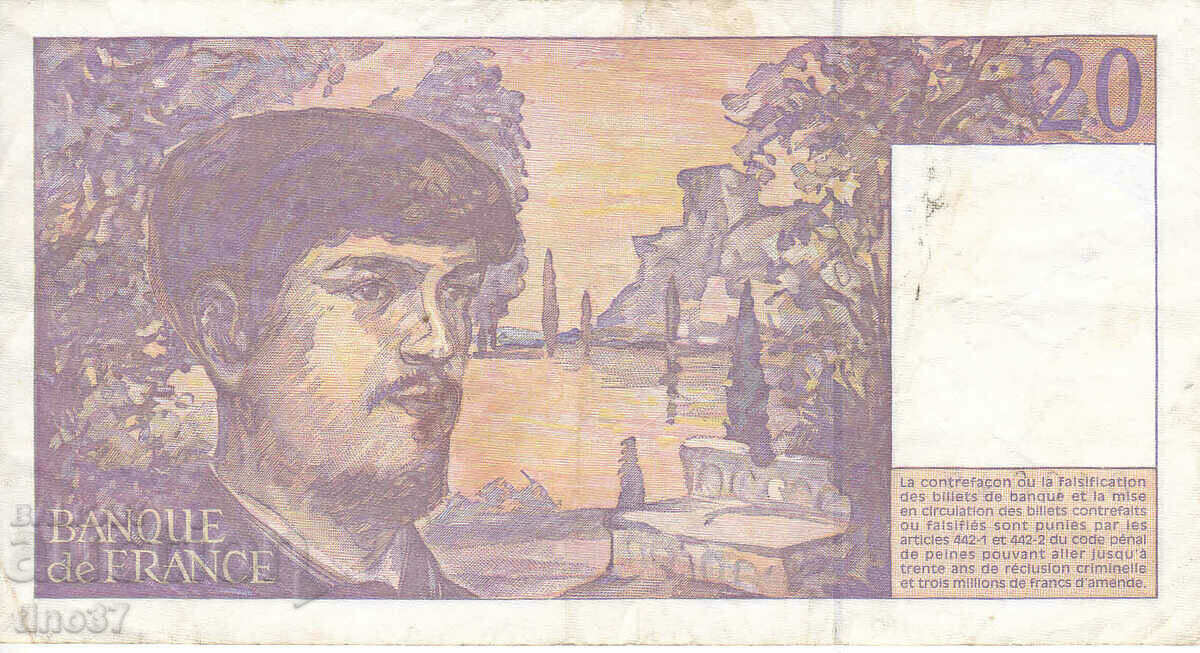 Auction tino37- FRANCE - 20 FRANC - 1997 - F+ Auction tino37- FRANCE - 20 FRANC - 1997 - F+