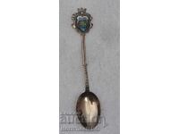 Silver-plated coffee spoon, enamel-o.Capri