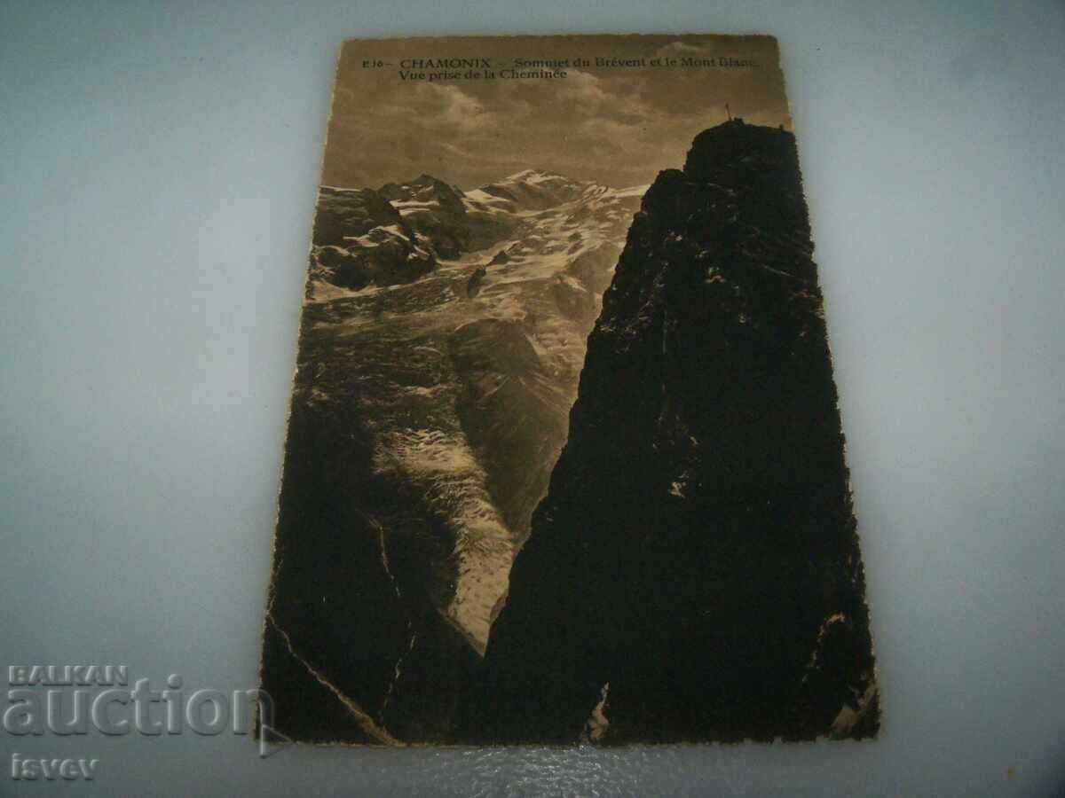 Auction Old postcard from the resort of Chamonix and the Alps, 1910. Auction Old postcard from the resort of Chamonix and the Alps, 1910.