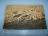 Carte poștală veche din stațiunea Chamonix și Alpi, 1910.