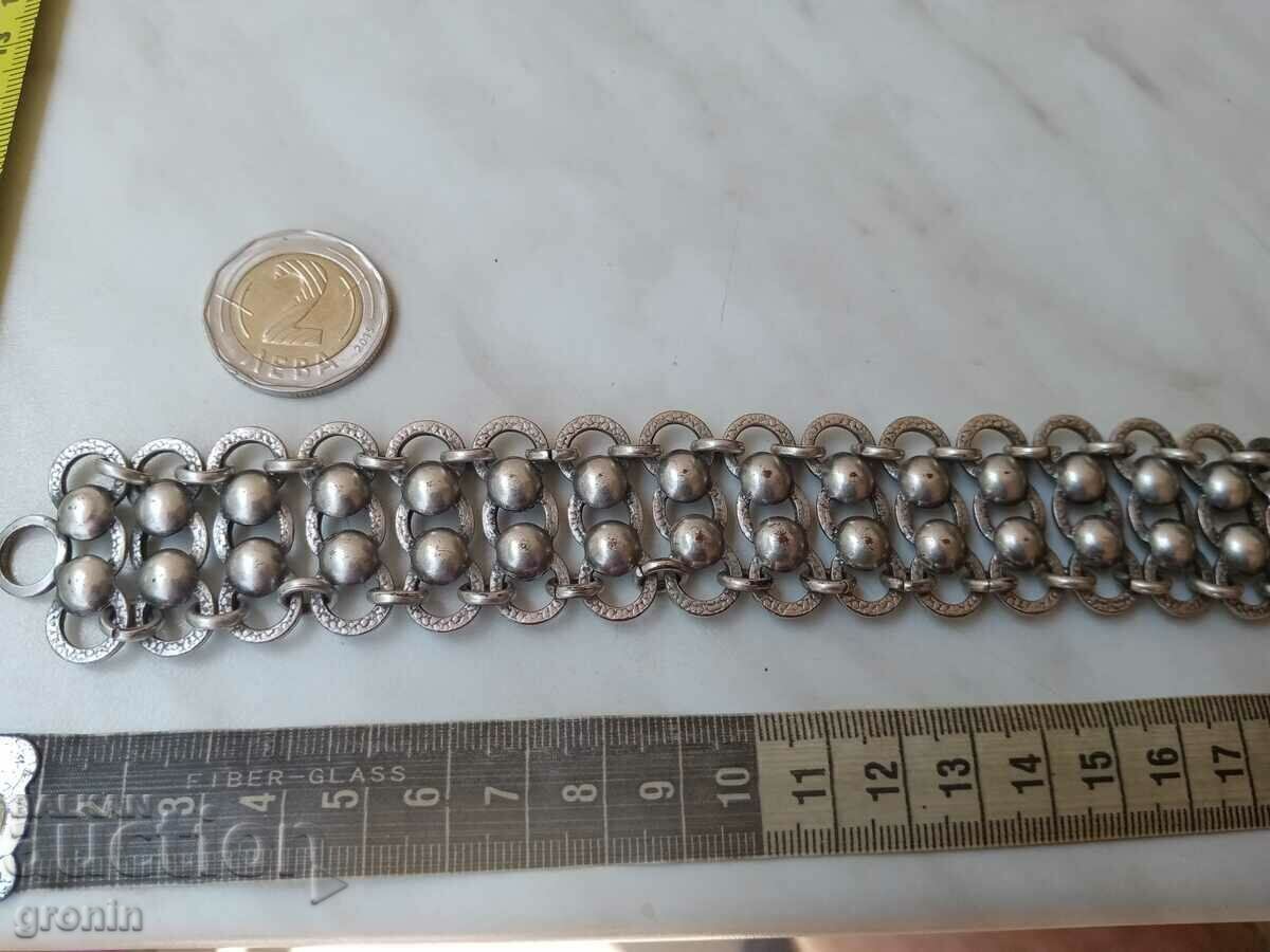 Ethnic bracelet, silver plated, marked, old vintage with price 45.00 BGN | € 23.01 Ethnic bracelet, silver plated, marked, old vintage with price 45.00 BGN | € 23.01