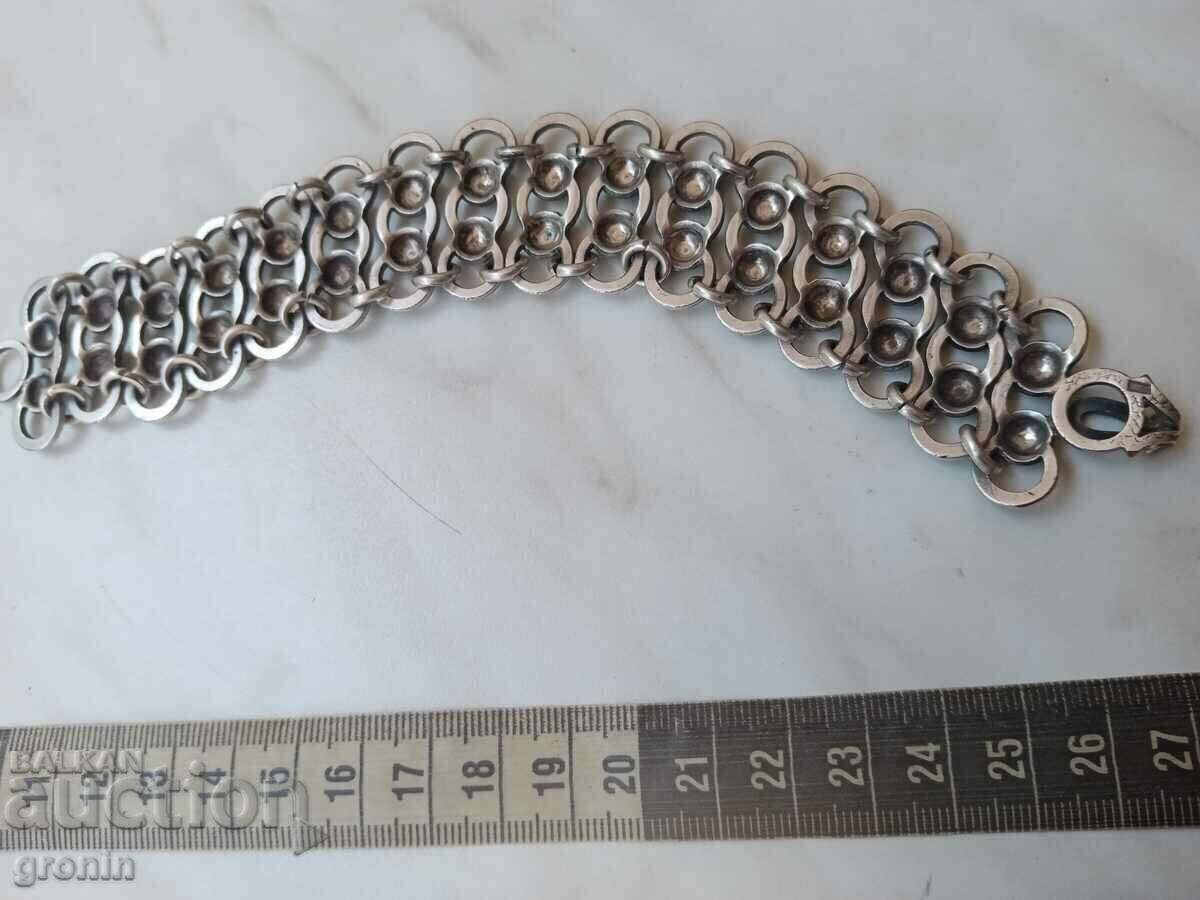 Auction Ethnic bracelet, silver plated, marked, old vintage Auction Ethnic bracelet, silver plated, marked, old vintage