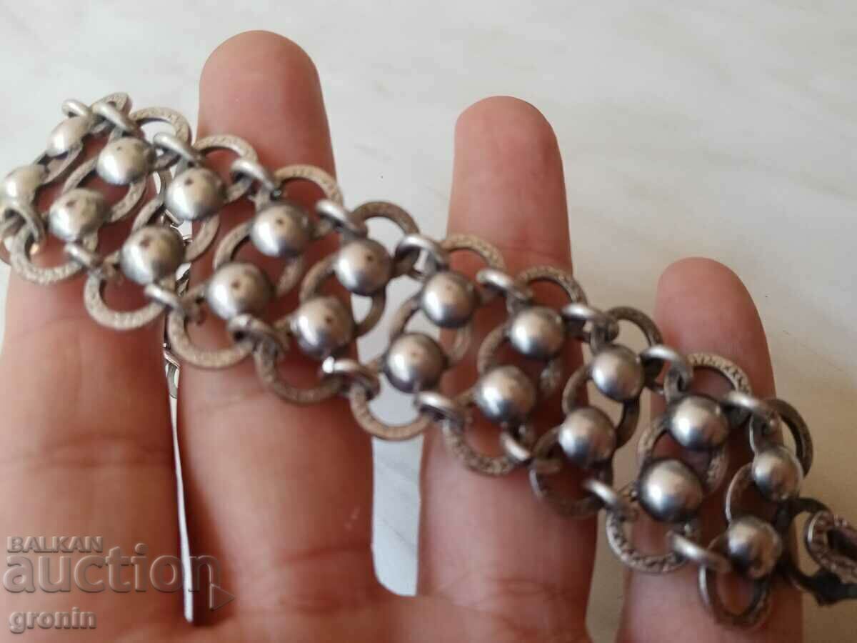 Ethnic bracelet, silver plated, marked, old vintage - 5 Ethnic bracelet, silver plated, marked, old vintage - 5