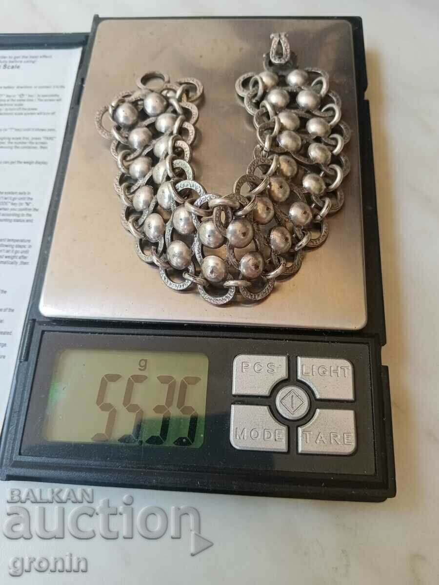 Ethnic bracelet, silver plated, marked, old vintage - 6 Ethnic bracelet, silver plated, marked, old vintage - 6