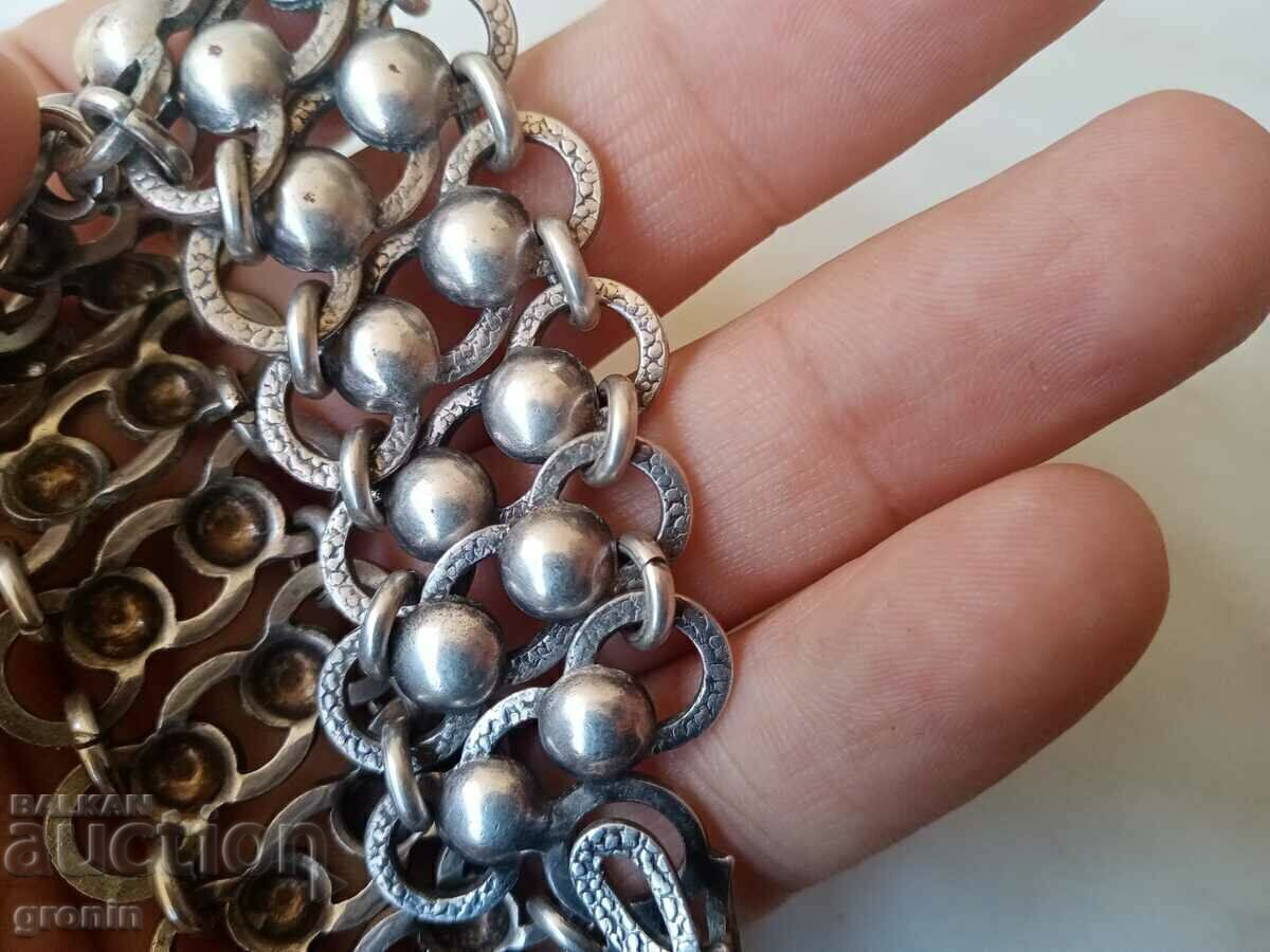 Ethnic bracelet, silver plated, marked, old vintage - 7 Ethnic bracelet, silver plated, marked, old vintage - 7