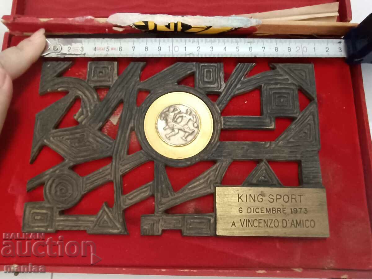 Vincenzo D'Amico Italy 1973 Football Plaque - 6 Vincenzo D'Amico Italy 1973 Football Plaque - 6