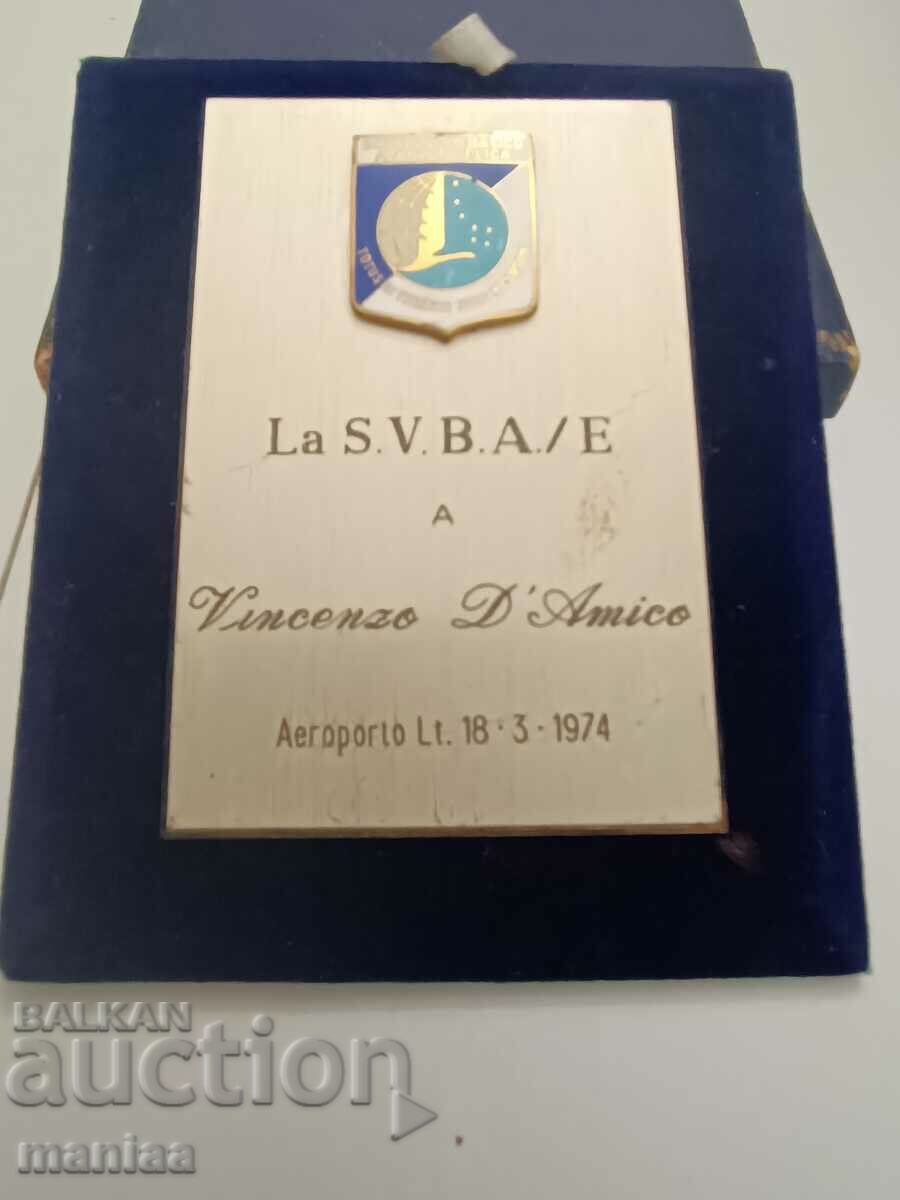 Auction Vincenzo D'Amico Lazio Football Medal 1974 Auction Vincenzo D'Amico Lazio Football Medal 1974