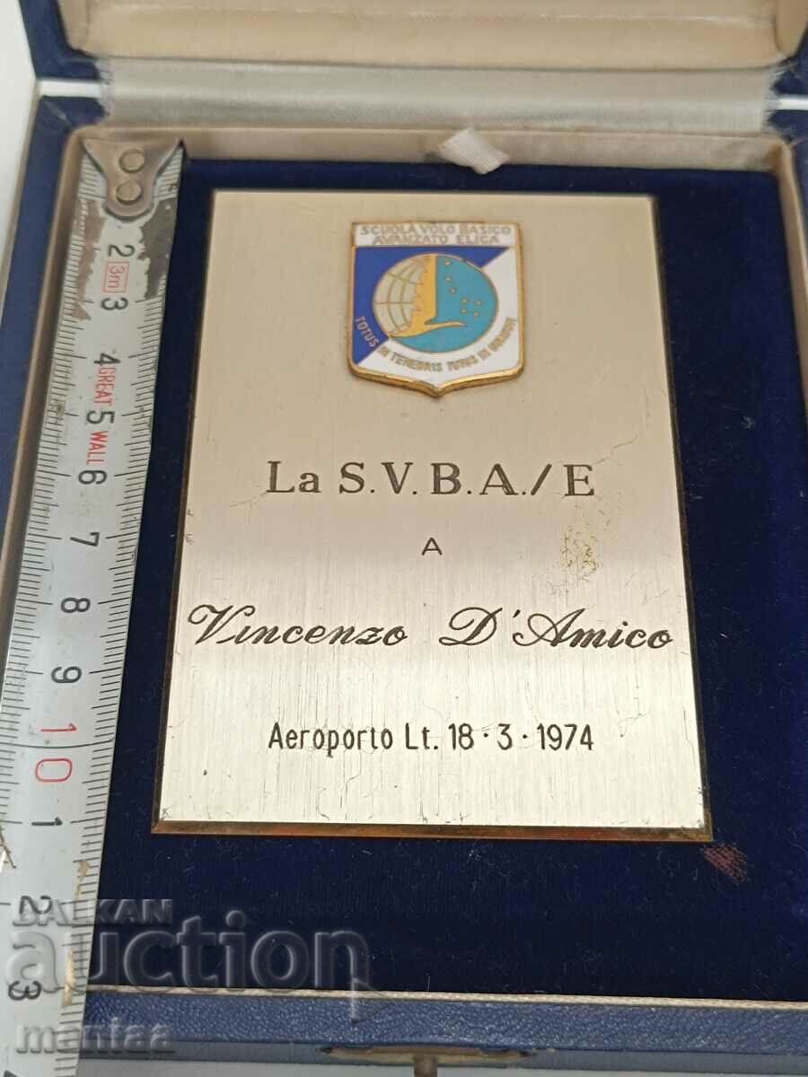 Vincenzo D'Amico medalia de fotbal Lazio 1974