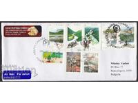 Canada-multiple franked envelope to Bulgaria