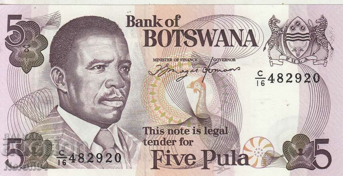5 γραμματόσημα 1992, Μποτσουάνα