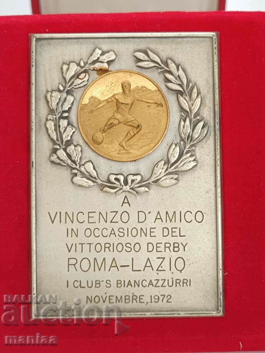 Vincenzo D'Amico Football Plaque 1972 - 6 Vincenzo D'Amico Football Plaque 1972 - 6