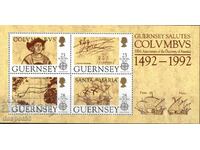 1992. Guernsey. Europe - 500 years since the discovery of America.