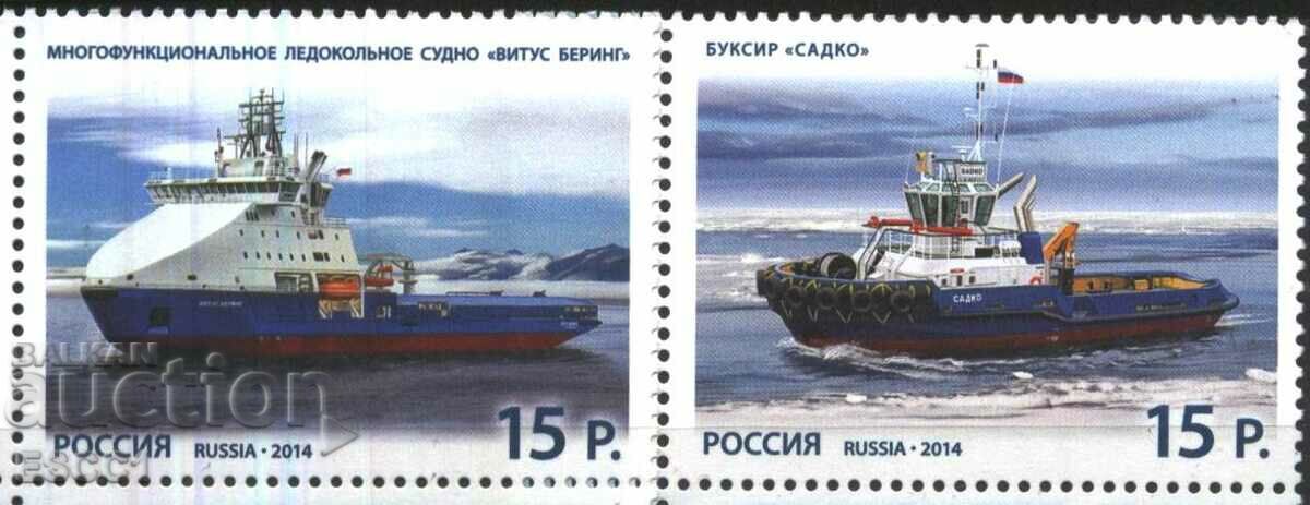 Чисти марки  Кораби  2014 от Русия.