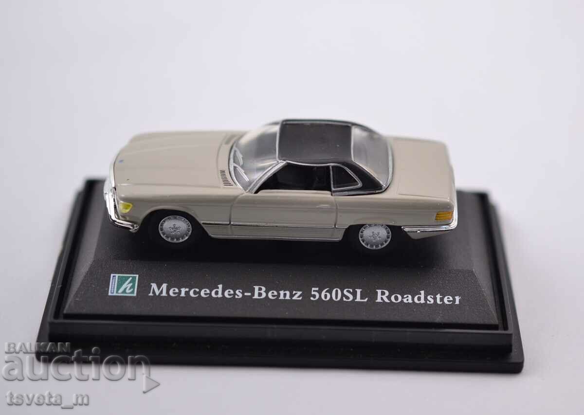 Mercedes- Benz 560 SL Roadster 1:87 скала
