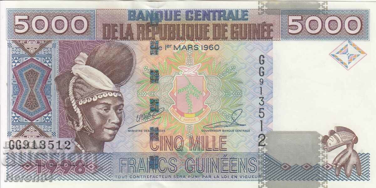 5000 φράγκα 1998, Γουινέα
