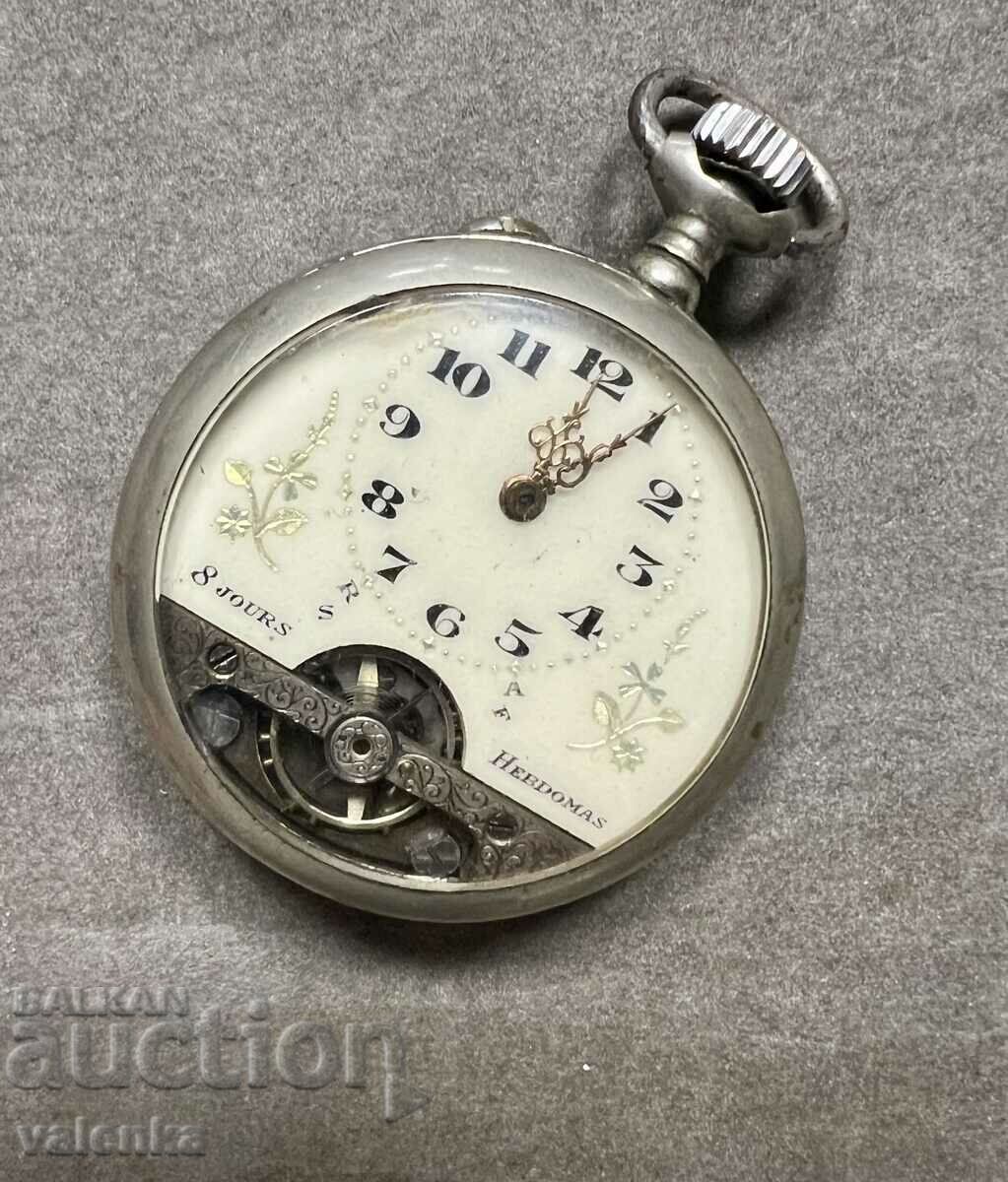 Παλιό ρολόι τσέπης - Hebdomas 8 ημερών