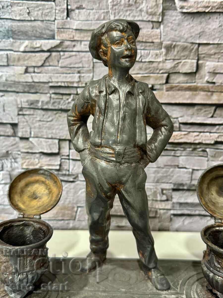 Old figural inkwell, tsam - 5 Old figural inkwell, tsam - 5