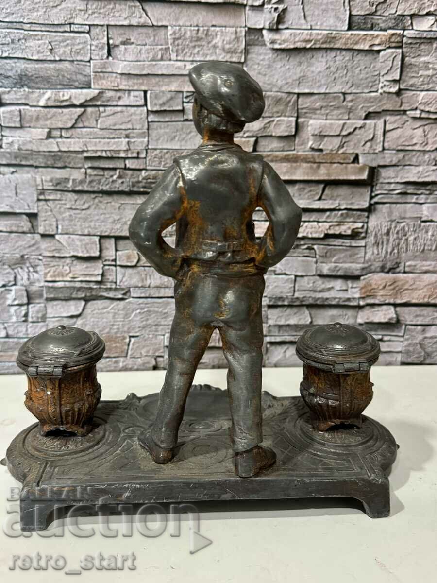 Old figural inkwell, tsam - 6 Old figural inkwell, tsam - 6