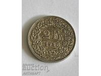 ασημένιο νόμισμα 2 φράγκων Ελβετία 1948 ασήμι