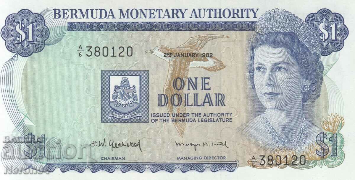 1 долар 1975, Бермуда
