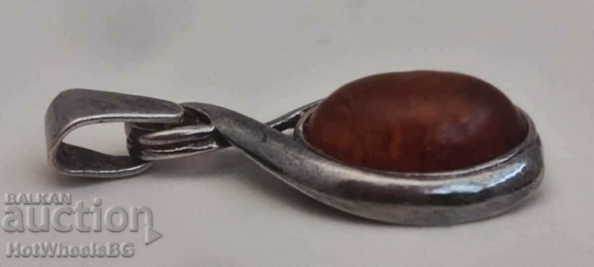 Delivery of Silver pendant with amber - Silver Sterling 925 Delivery of Silver pendant with amber - Silver Sterling 925