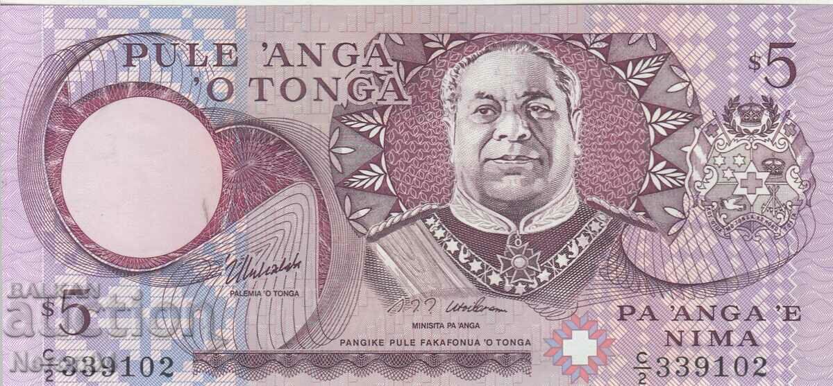 5 паанга 1995, Тонга