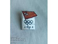 Insigna URSS - Jocurile Olimpice Tokyo 1964