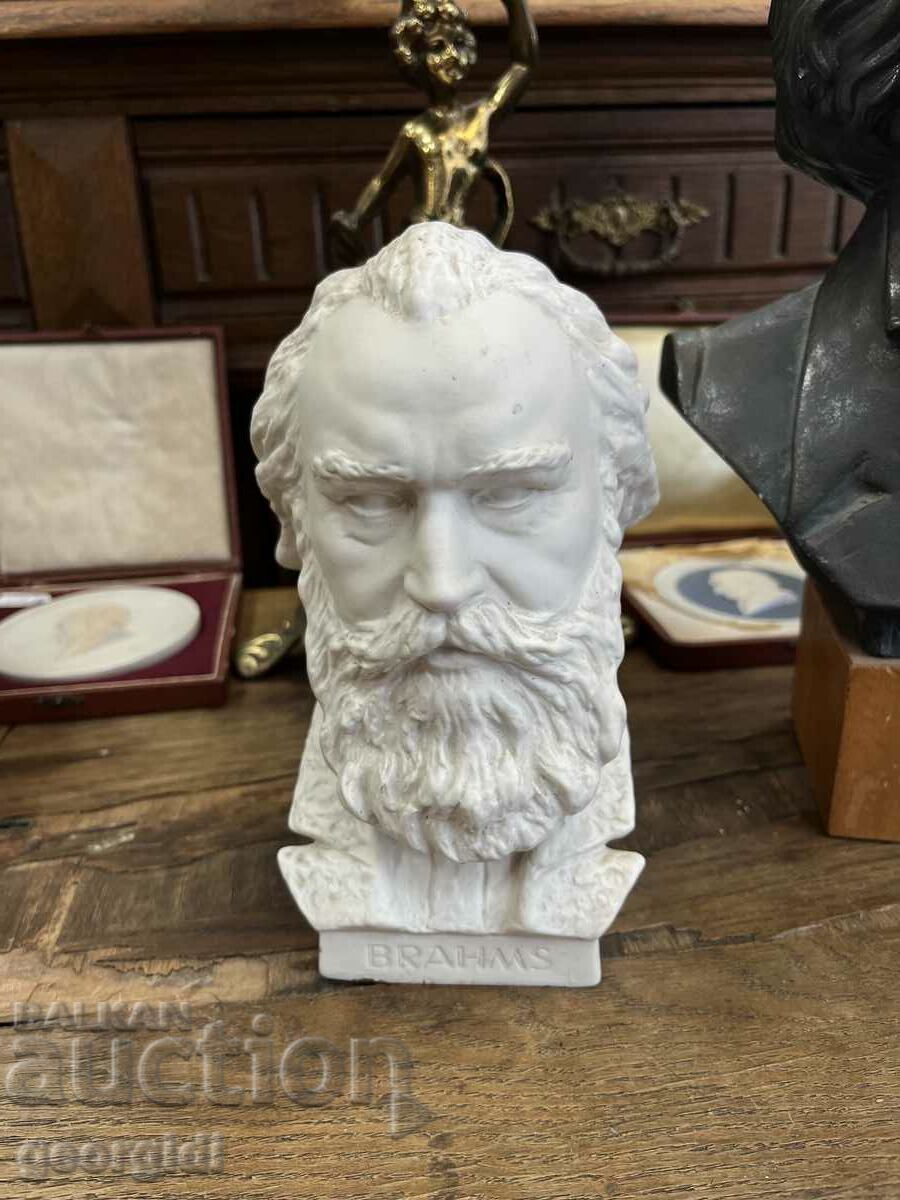 Bust original din porțelan al lui Johannes Brahms. #5666