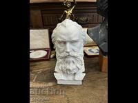 Original porcelain bust of Johannes Brahms. #5666