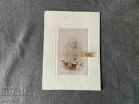 Παλιό φωτογραφικό χαρτόνι Leonid Helfman Thorn 1899 μωρό