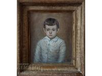 Painting, "Children's portrait", art. Roza Daicheva (1907-1968)