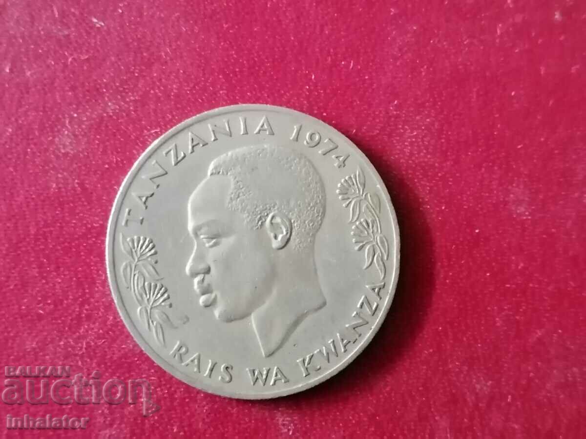 Танзания 1 шилинг 1974 год