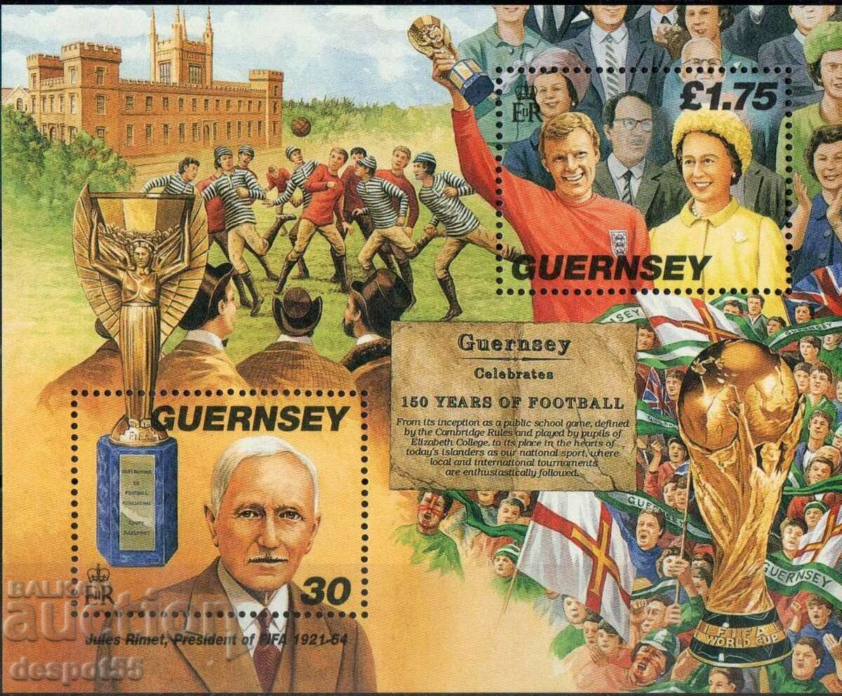 1998. Guernsey. 150 de ani de la fotbal din Guernsey.