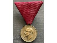5696 Kingdom of Bulgaria Medal For Merit bronze King Ferdinand