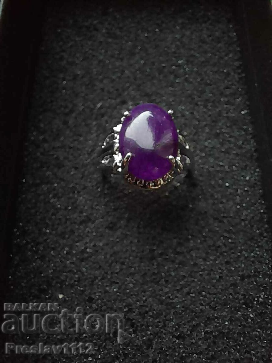 Silver ring with Charoite 11.80ct