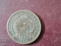 1883 2 centavos Argentina