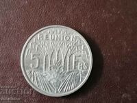 Reunion 5 Francs 1955 Aluminum