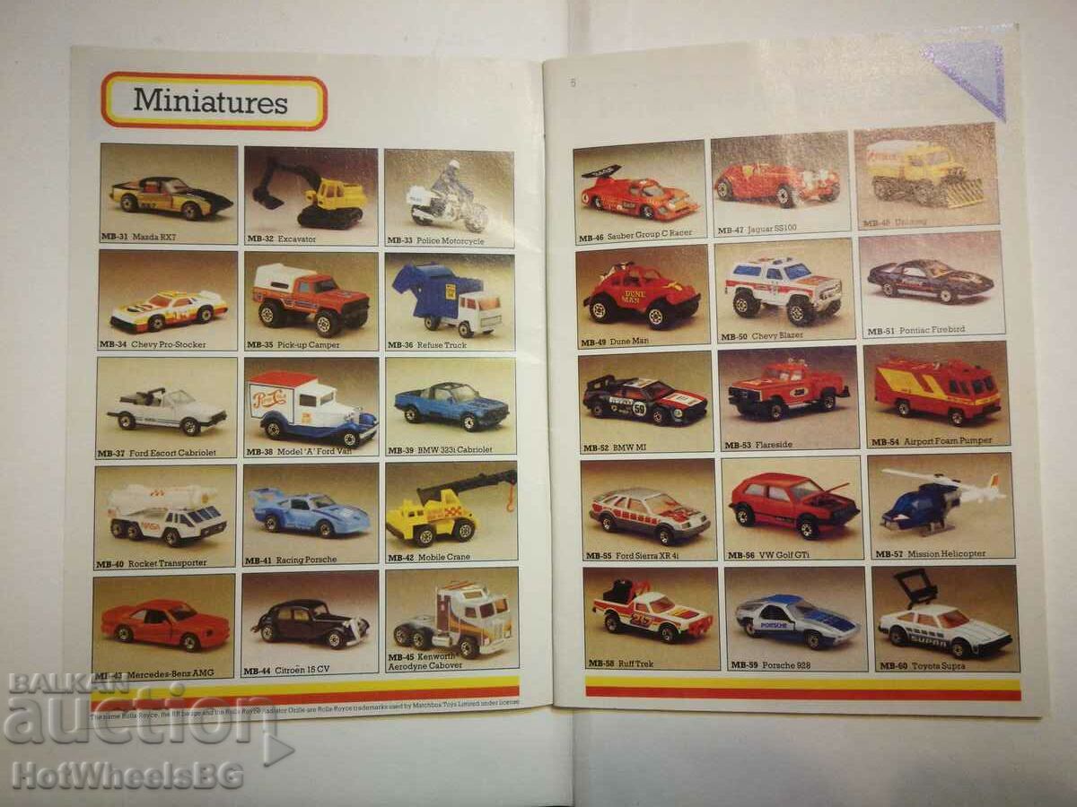 Auction Matchbox Catalog 1986 Auction Matchbox Catalog 1986