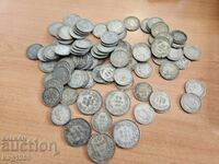 παρτίδα ασημένια νομίσματα βασιλικά νομίσματα νόμισμα ασημένιο 86 τεμάχια