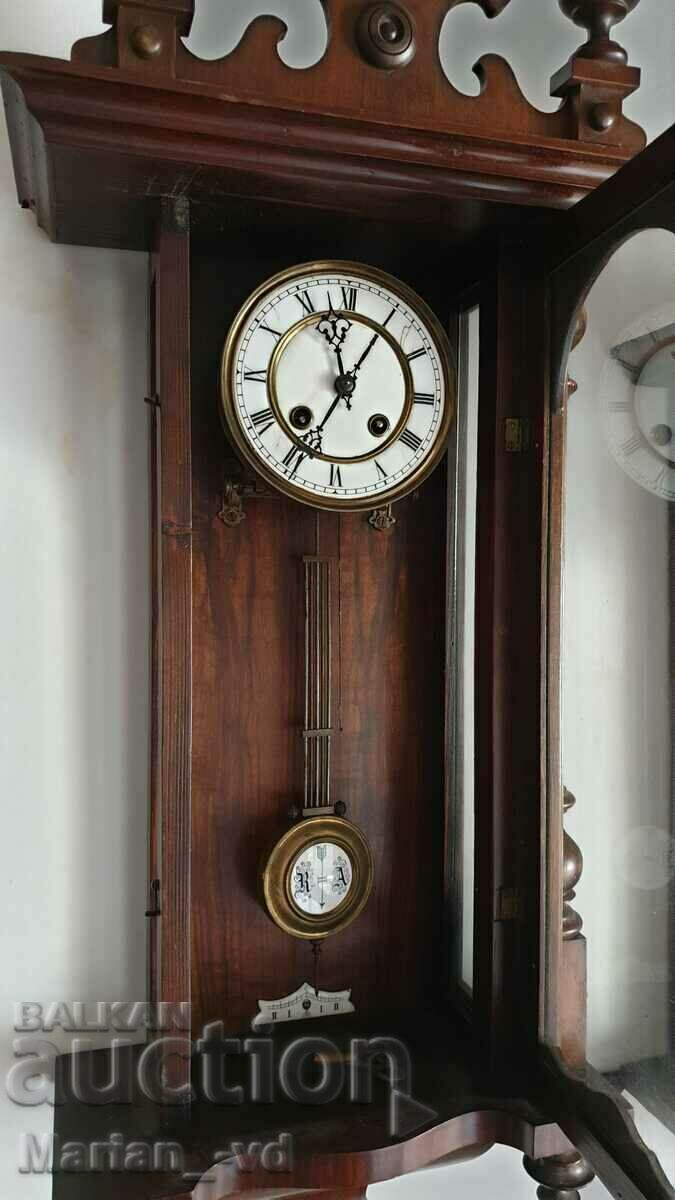 Auction Old Swiss wall clock Auction Old Swiss wall clock