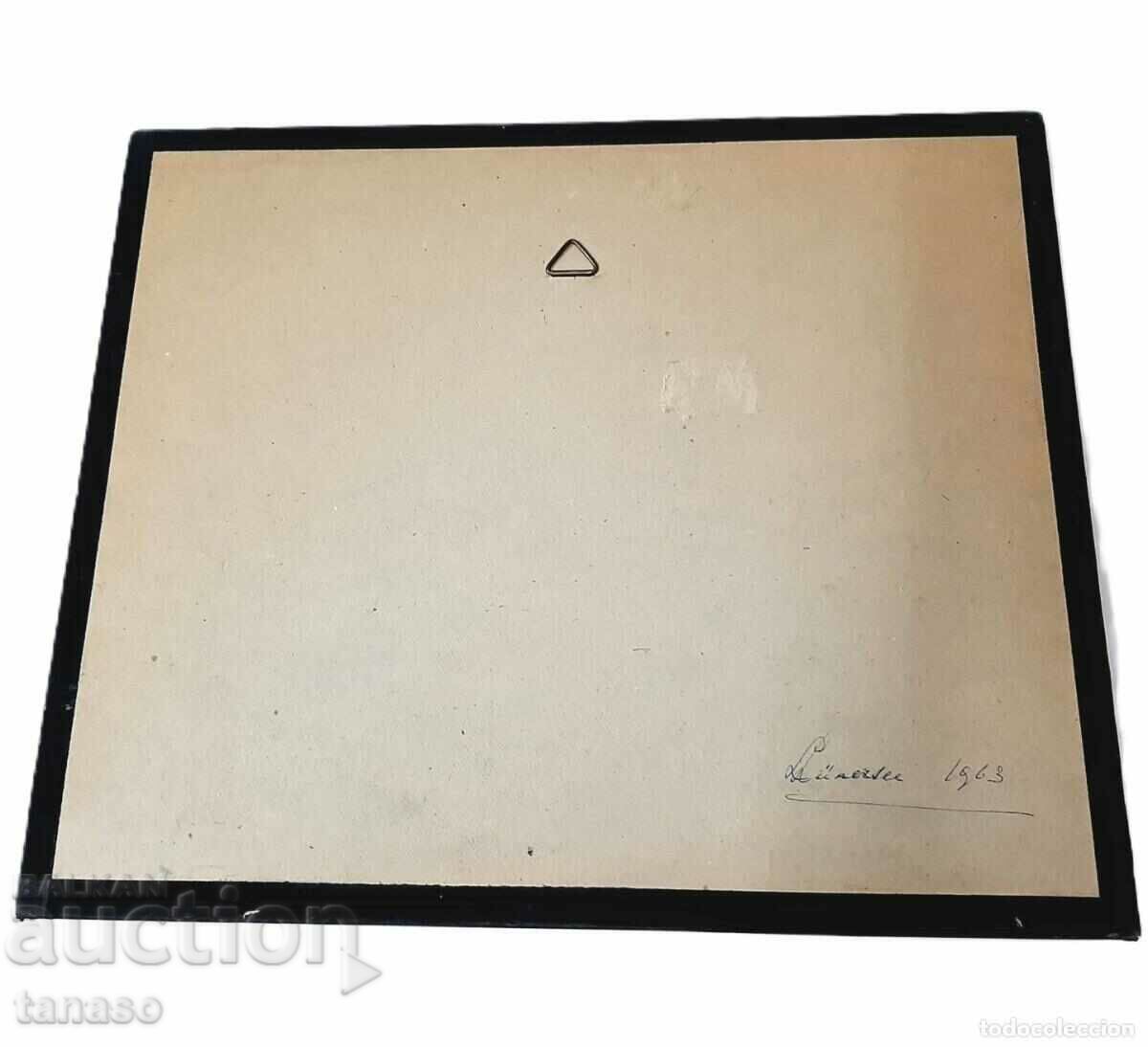 Auction  Old art photograph in a frame, Swiss Alps (3.3)