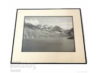 Стара арт фотография в рамка, швейцарски алпи(3.3)