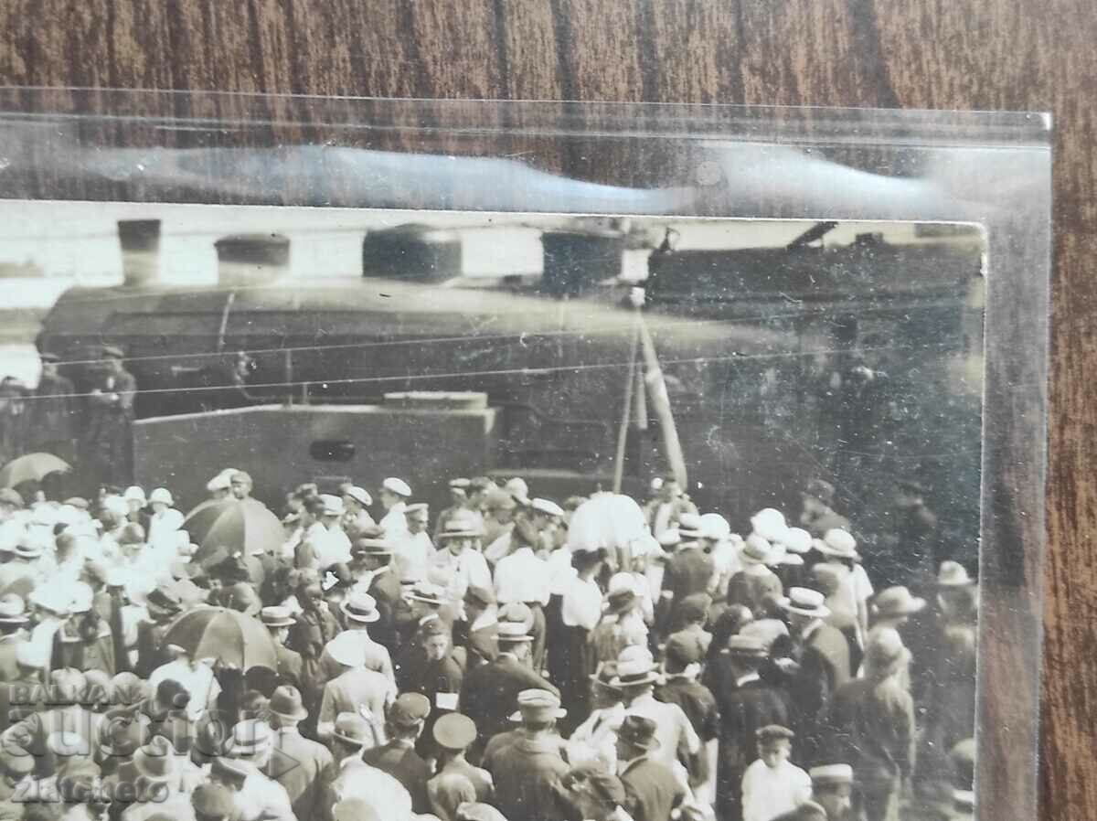 Παλαιά φωτογραφία Βασίλειο της Βουλγαρίας - τρένο, σταθμός με τιμή 40.00 BGN | € 20.45 Παλαιά φωτογραφία Βασίλειο της Βουλγαρίας - τρένο, σταθμός με τιμή 40.00 BGN | € 20.45