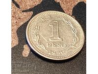 Монета Аржентина 1 песо, 1959