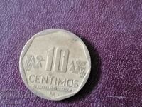 Peru 10 centimos 2011