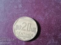 Peru 20 centimos 2011