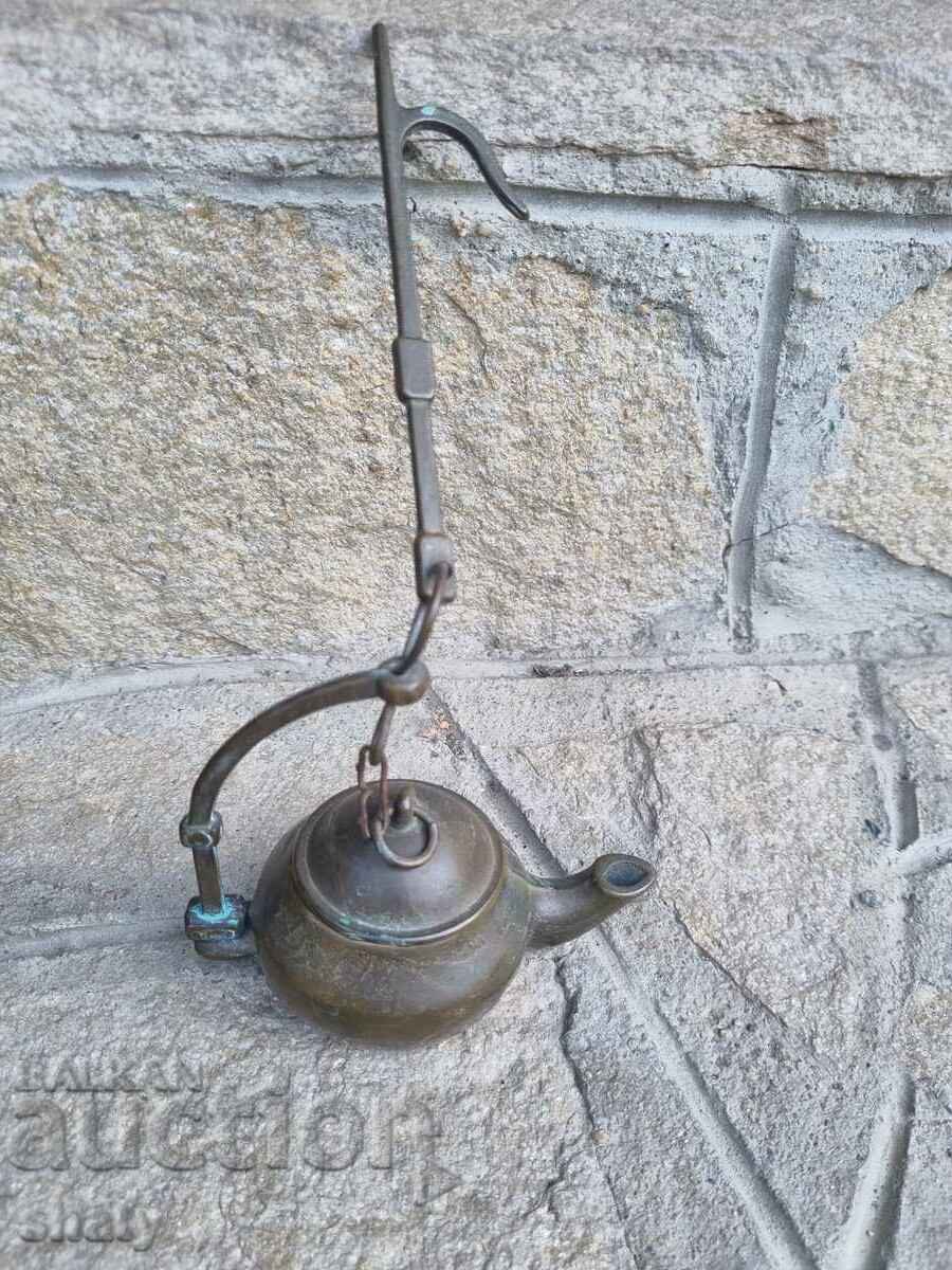 Roman bronze lamp