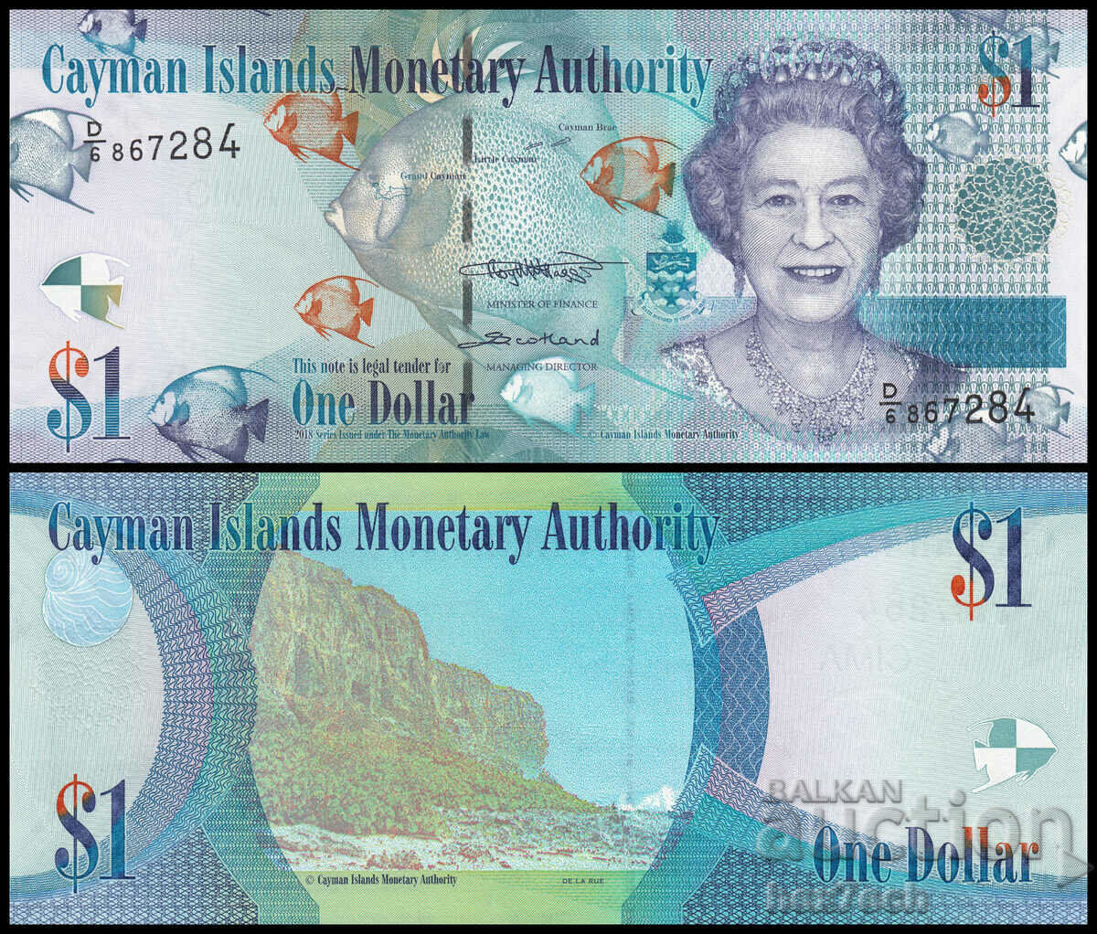 ❤️ ⭐ Cayman Islands 2018 $1 UNC new ⭐ ❤️