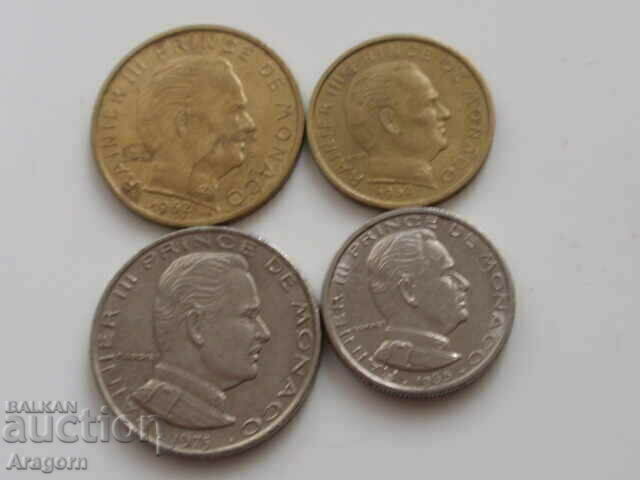 lot coins Monaco 1962-1975 with price 17.99 BGN | € 9.20 lot coins Monaco 1962-1975 with price 17.99 BGN | € 9.20